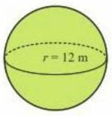 luas permukaan bola dan volume bola berturut-turut adalah
